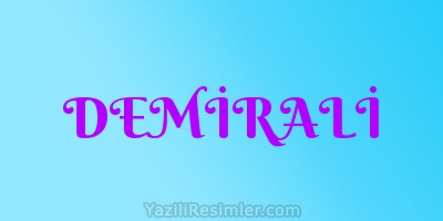 DEMİRALİ