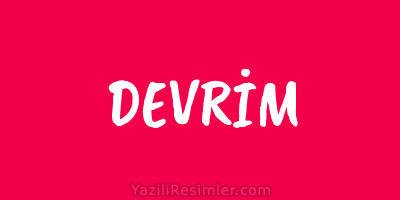 DEVRİM