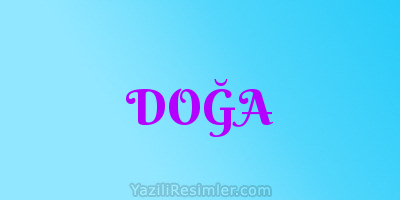 DOĞA