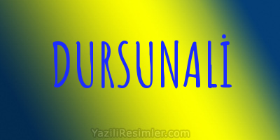 DURSUNALİ