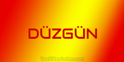 DÜZGÜN