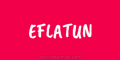 EFLATUN