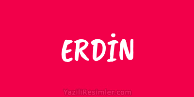 ERDİN