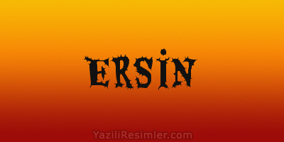 ERSİN