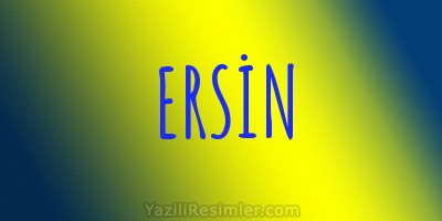 ERSİN