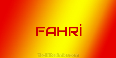 FAHRİ