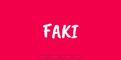 FAKI