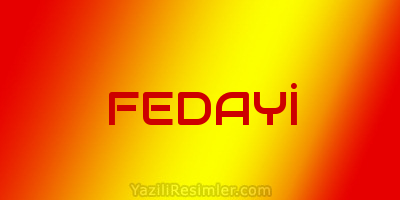 FEDAYİ