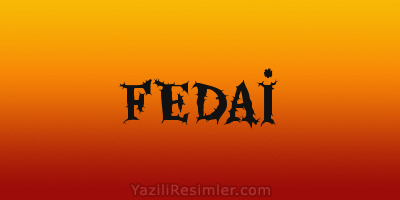 FEDAİ