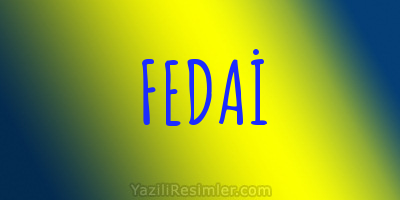 FEDAİ