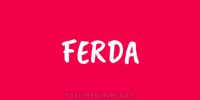 FERDA