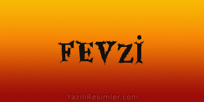 FEVZİ