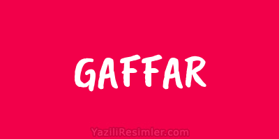 GAFFAR