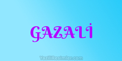 GAZALİ