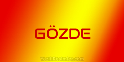 GÖZDE