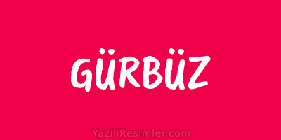 GÜRBÜZ