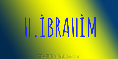 H.İBRAHİM