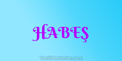 HABEŞ