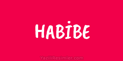 HABİBE