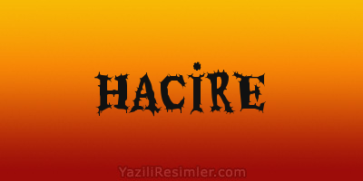 HACİRE