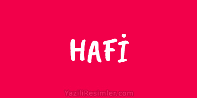 HAFİ