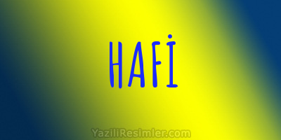 HAFİ