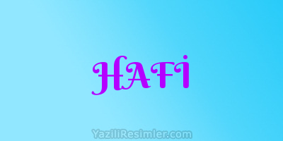 HAFİ