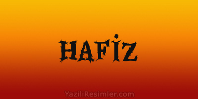 HAFİZ