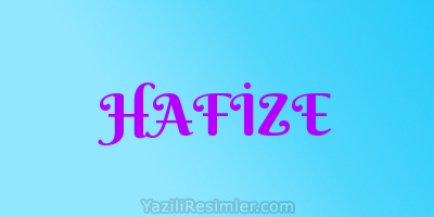 HAFİZE