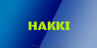 HAKKI