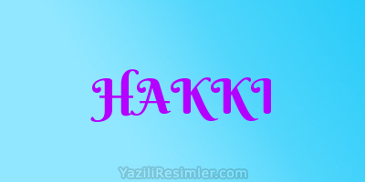 HAKKI