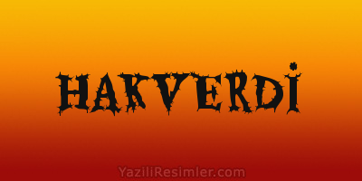 HAKVERDİ