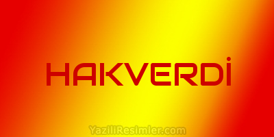 HAKVERDİ