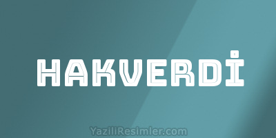 HAKVERDİ