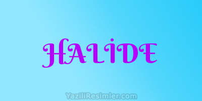 HALİDE