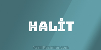 HALİT