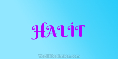 HALİT