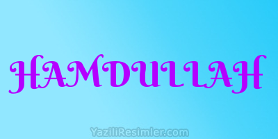 HAMDULLAH