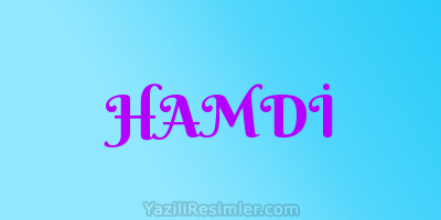 HAMDİ