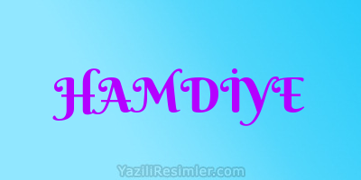 HAMDİYE