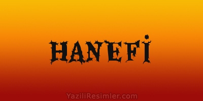 HANEFİ