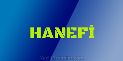 HANEFİ