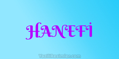 HANEFİ