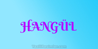 HANGÜL