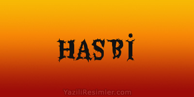 HASBİ