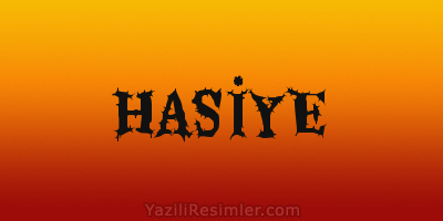 HASİYE