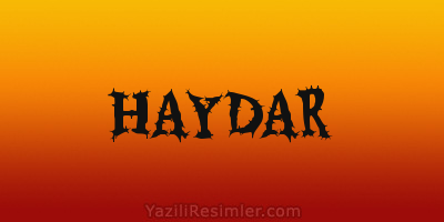 HAYDAR