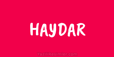 HAYDAR