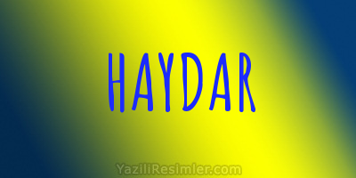 HAYDAR