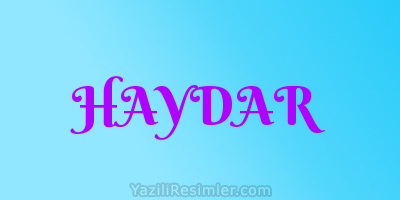 HAYDAR